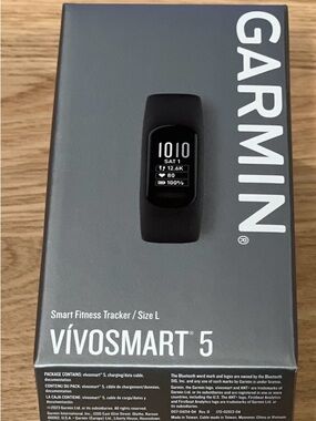 Garmin Vivosmart 5 Smart Fitness Tracker - Black
